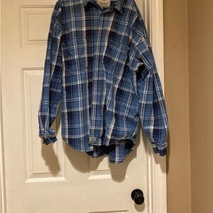 Vintage Levi’s Button Down Long Sleeve Denim Shirt Made In Hong Kong Men’s XL